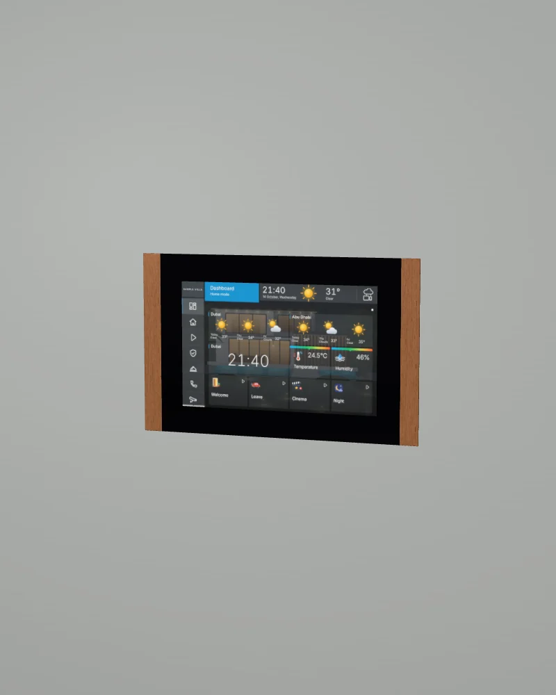 10 SQ touch panel in Copper
