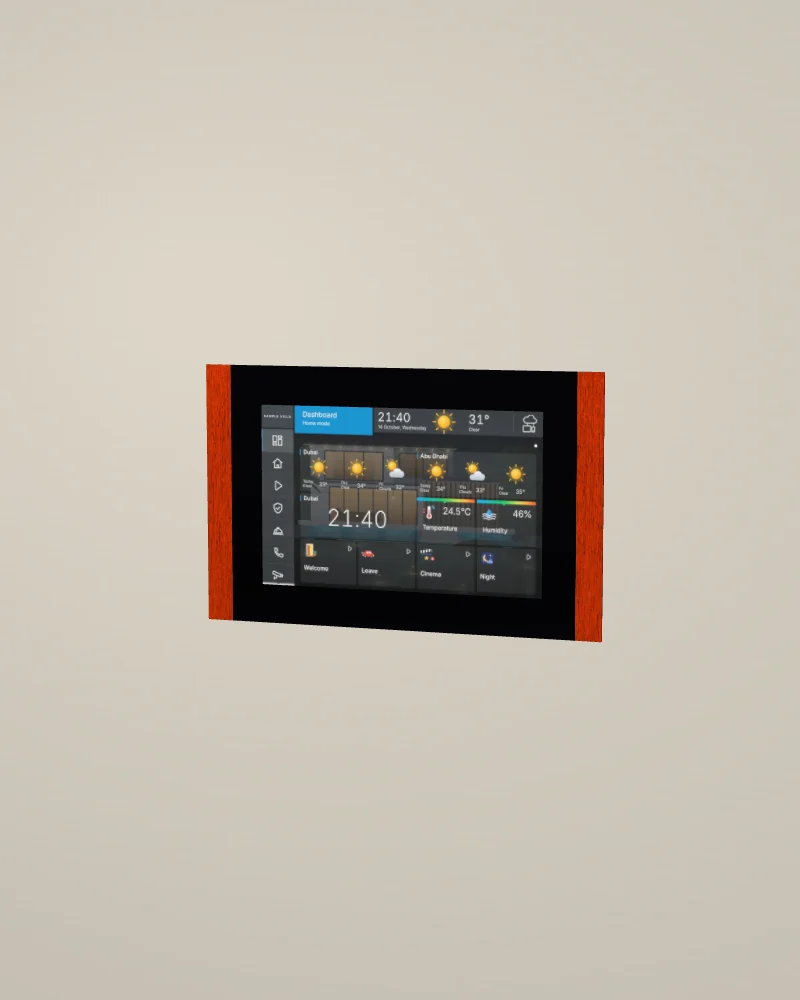 10 SQ touch panel in Red