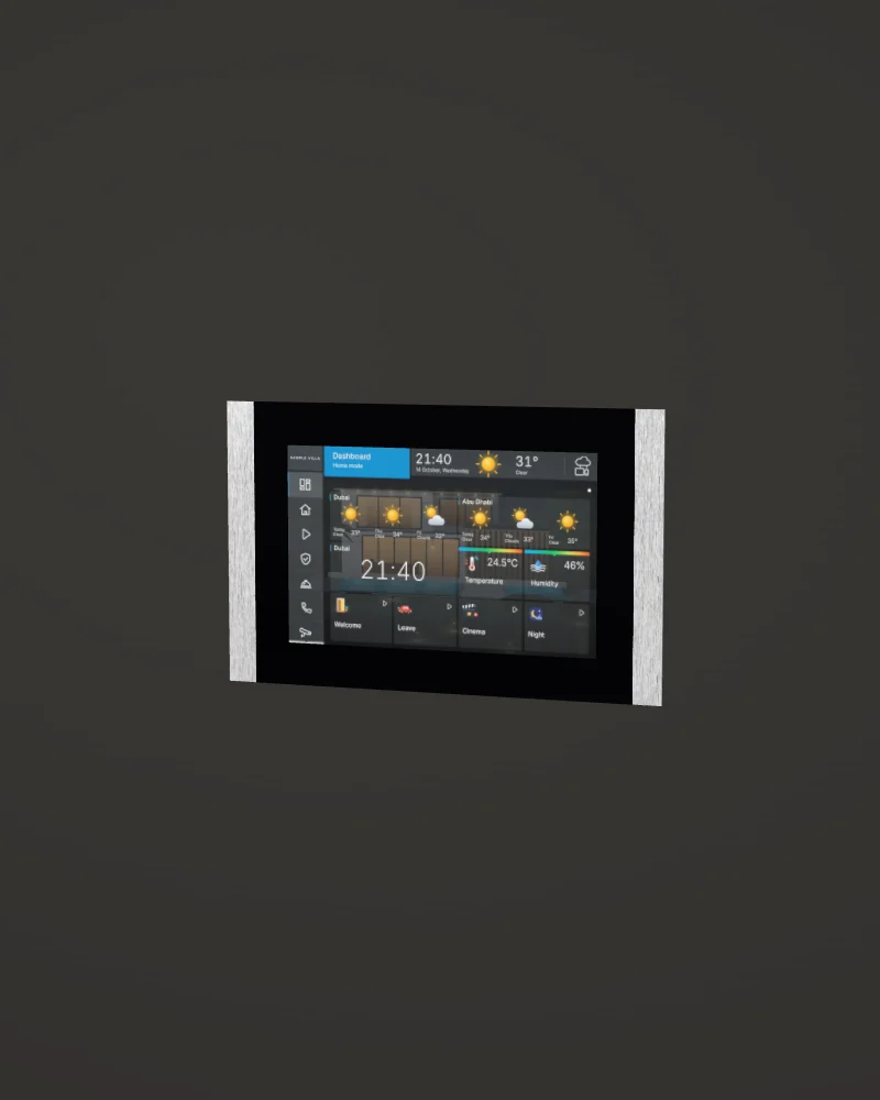 10 SQ touch panel in Silver