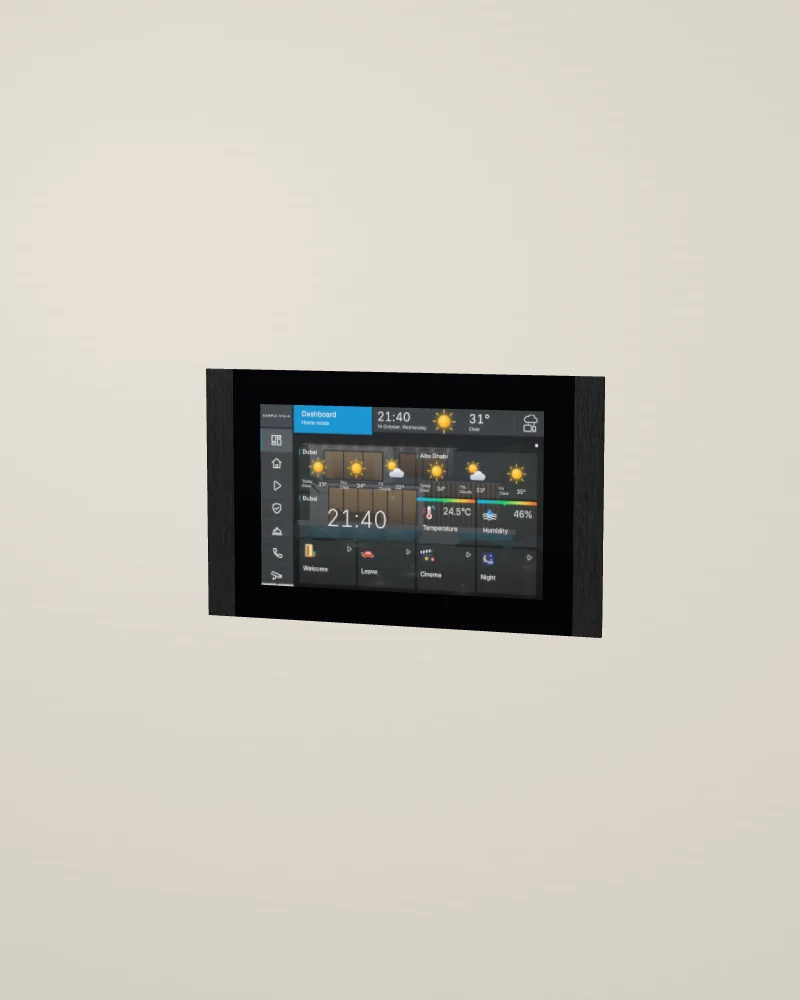 8 SQ touch panel in Black