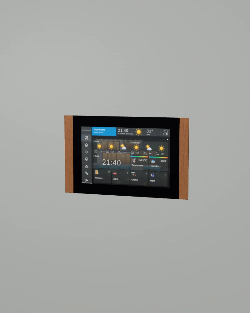 8 SQ touch panel in Copper