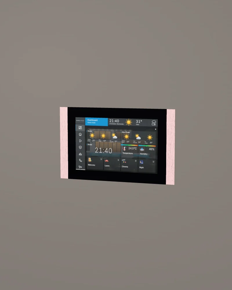8 SQ touch panel in Pink