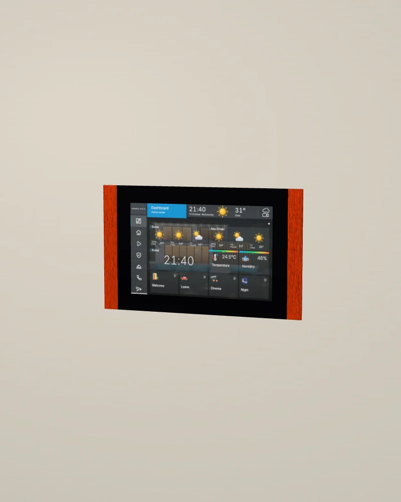 8 SQ touch panel in Red