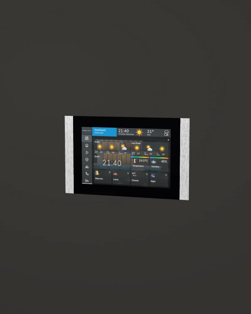 8 SQ touch panel in Silver