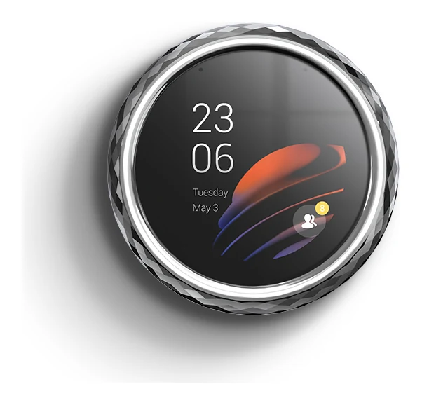 Akubela HyPanel Lux Ring: فضي، من الأمام، صورة من Akubela