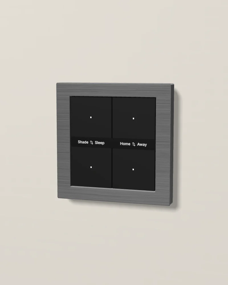 Aura KNX keypad, 4 buttons in Graphite aluminium
