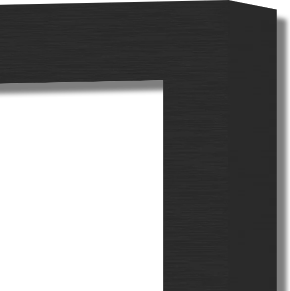 Core Eclipse Socket: ألومنيوم أسود، لقطة قريبة لزاوية الإطار، مقتطعة من صورة Core
