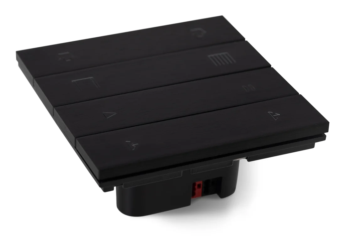 Core Eclipse Switch: ألومنيوم أسود، منظر ثلاثة أرباع، صورة فوتوغرافية من Core