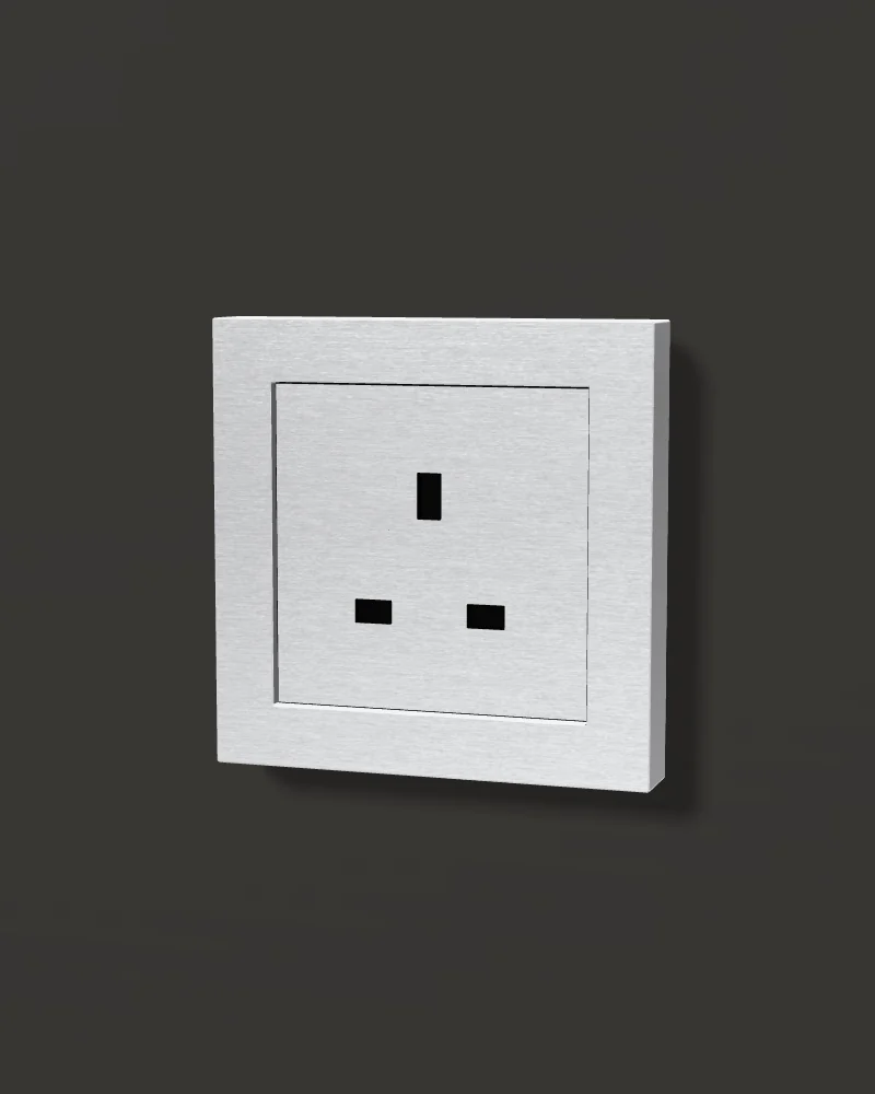 Eclipse Socket بتشطيب ألومنيوم رمادي