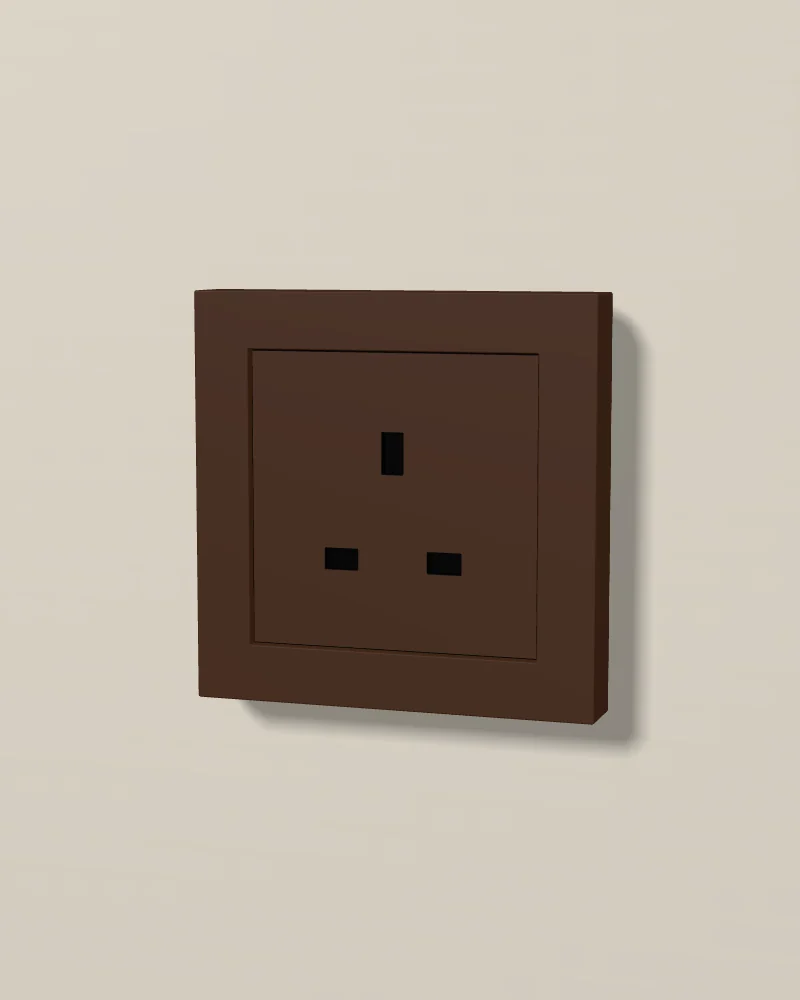 Eclipse Socket بتشطيب رمادي الكاكاو