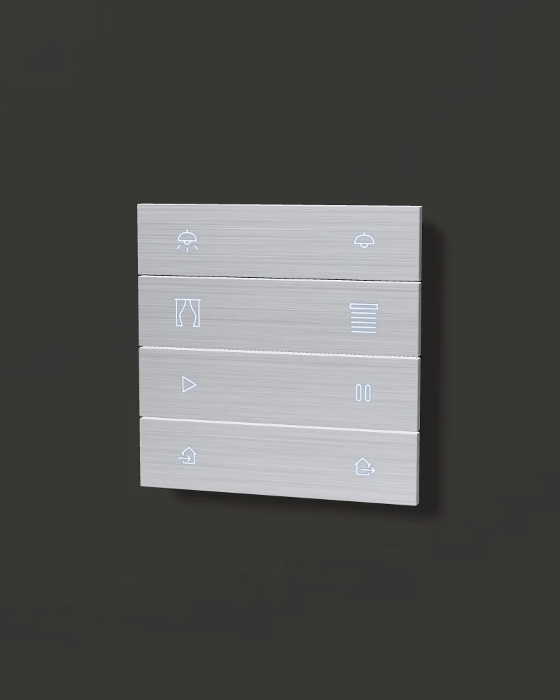 Eclipse Switch in Aluminium grey