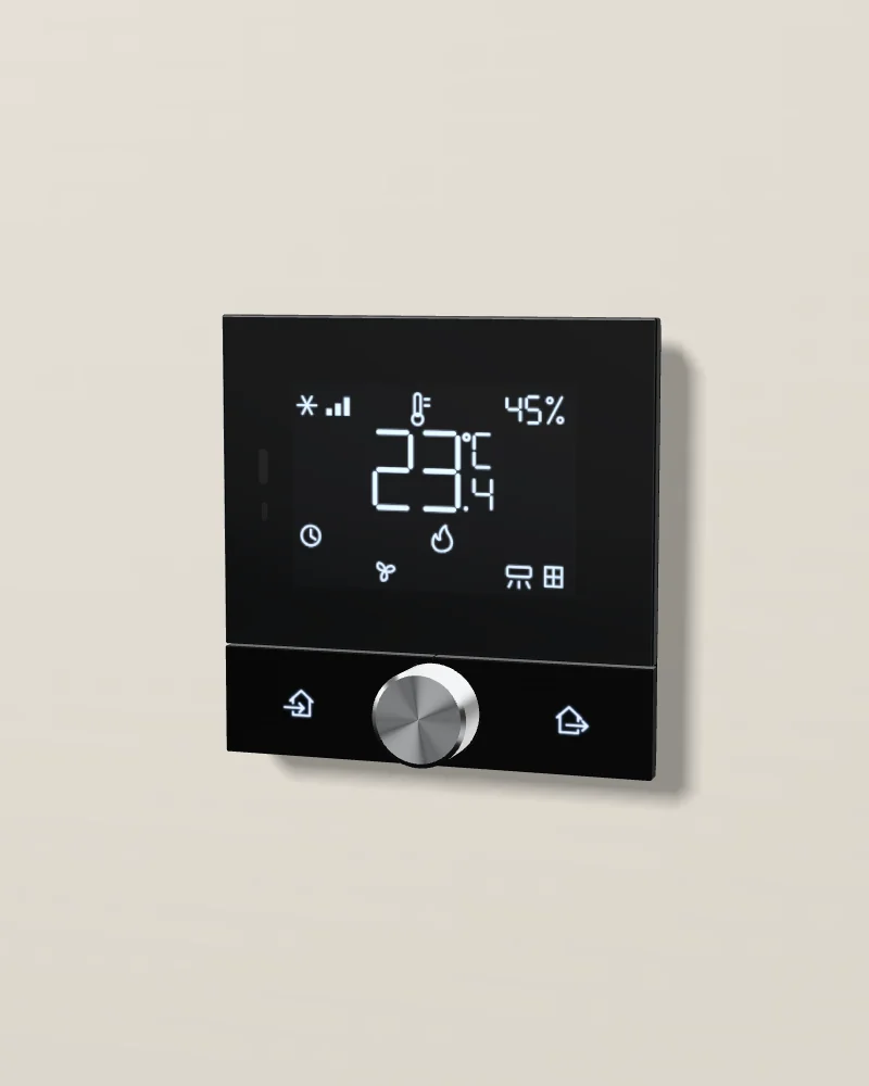 Eclipse Thermostat in Aluminium black