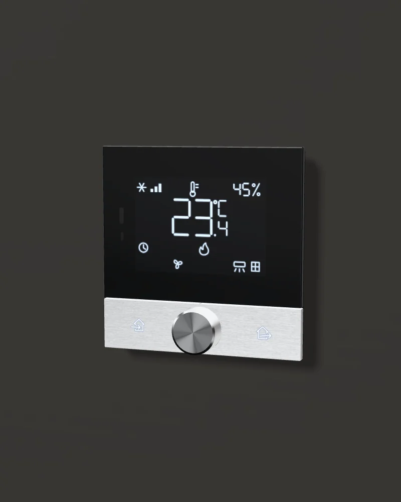 Eclipse Thermostat بتشطيب ألومنيوم رمادي