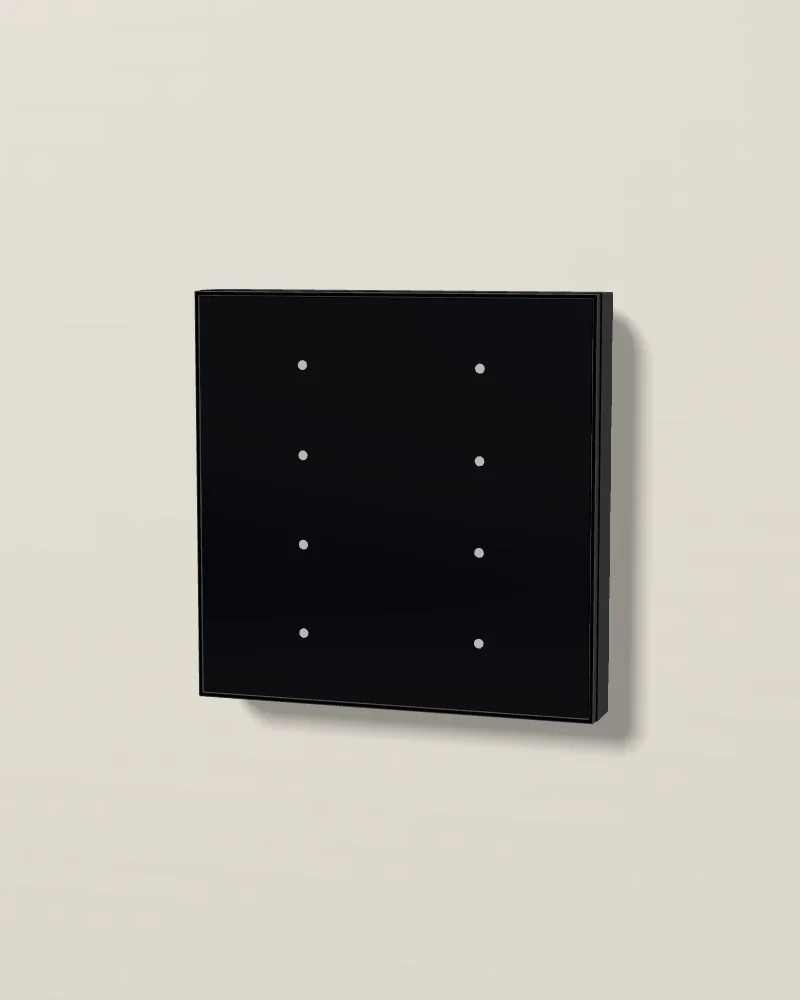 Edge Touch Switch in Black glass