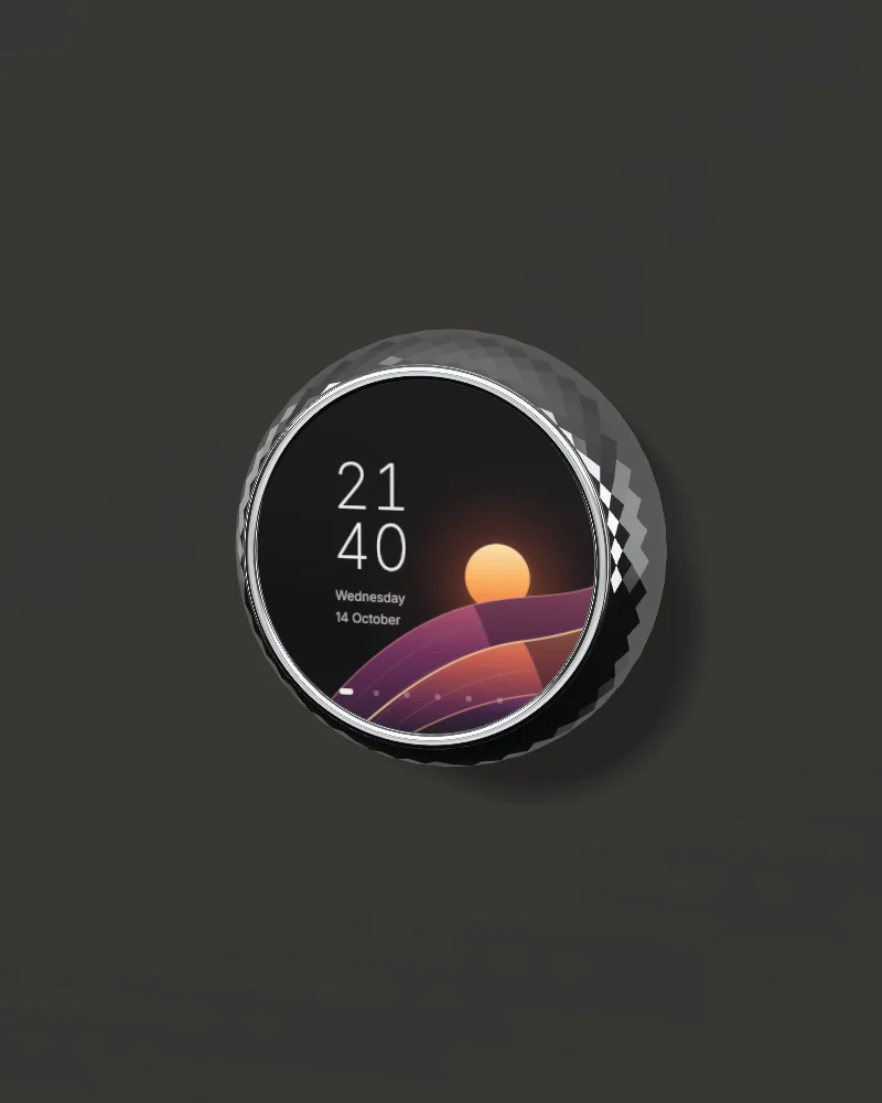 HyPanel Lux Ring بتشطيب فضي