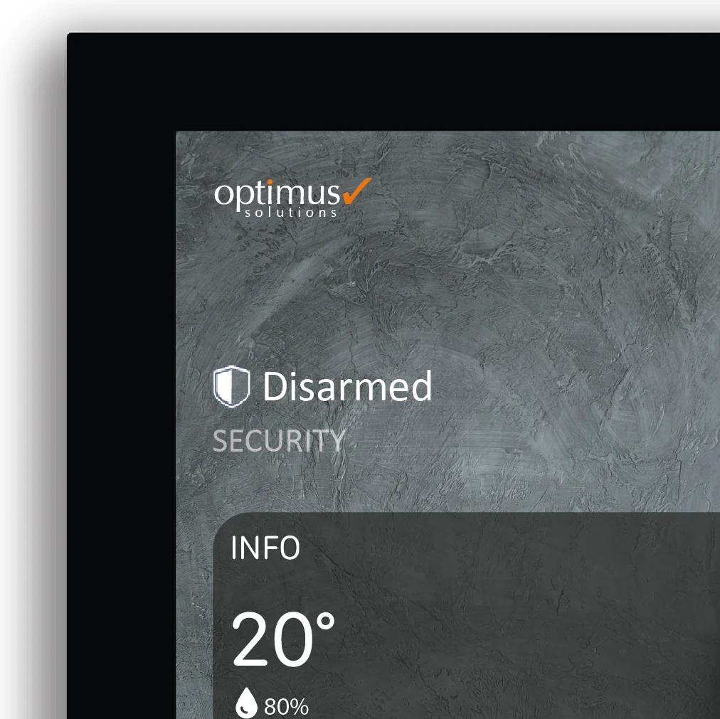 Optimus Edge 8: أسود، لقطة قريبة للزاوية العليا، مقتطعة من صورة Optimus