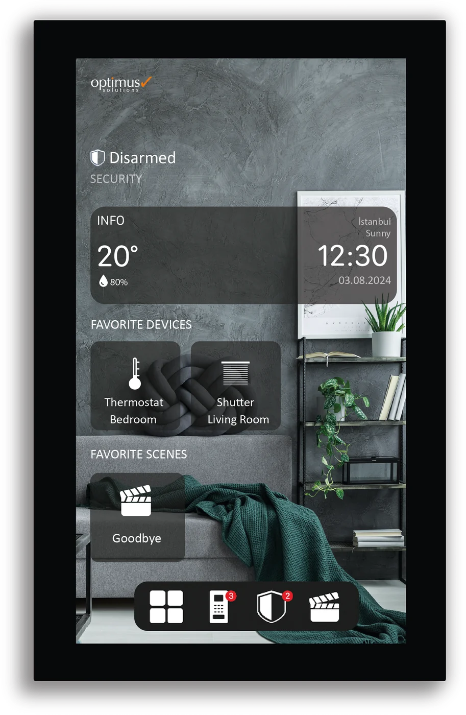 Optimus Edge 8: أسود، من الأمام، صورة من Optimus