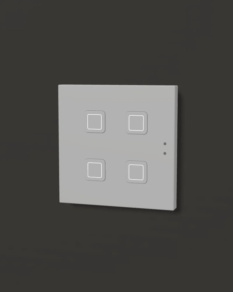 Tecla RGB in Silver